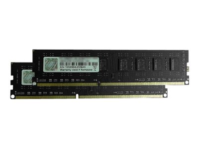 G.Skill NT Series - DDR3 - Kit - 16 GB: 2 x 8 GB - DIMM 240-PIN - 1600 MHz / PC3-12800 - ungepuffert