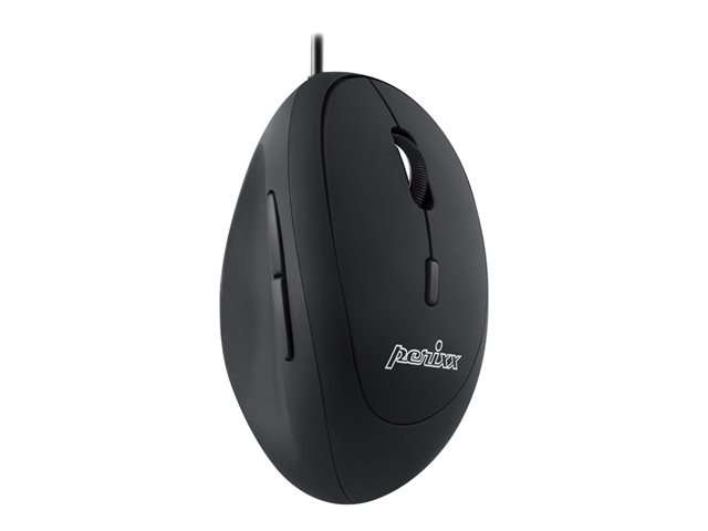 Perixx PERIMICE-519 - vertikale Maus - USB - Schwarz