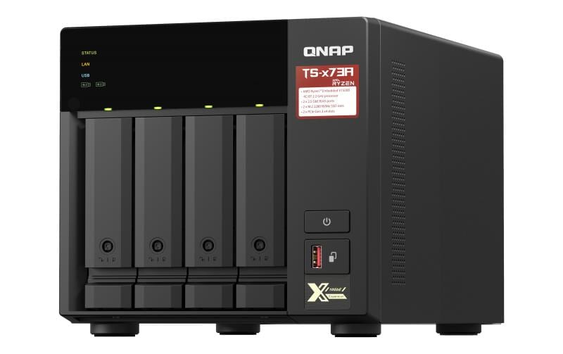 QNAP TS-473A - NAS-Server - 4 Schächte - SATA 6Gb/s - RAM 8 GB - 2.5 Gigabit Ethernet