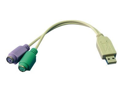 LogiLink - Tastatur- / Maus-Adapter - PS/2 zu USB