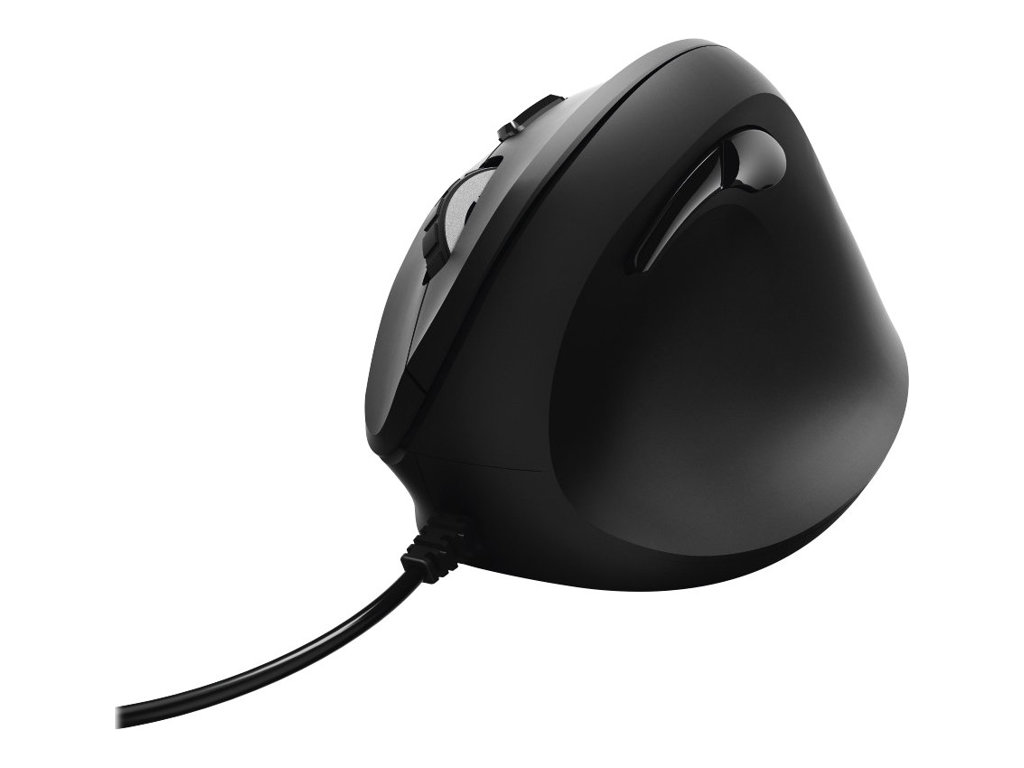 Hama Vertical Ergonomic - vertikale Maus - USB - Schwarz
