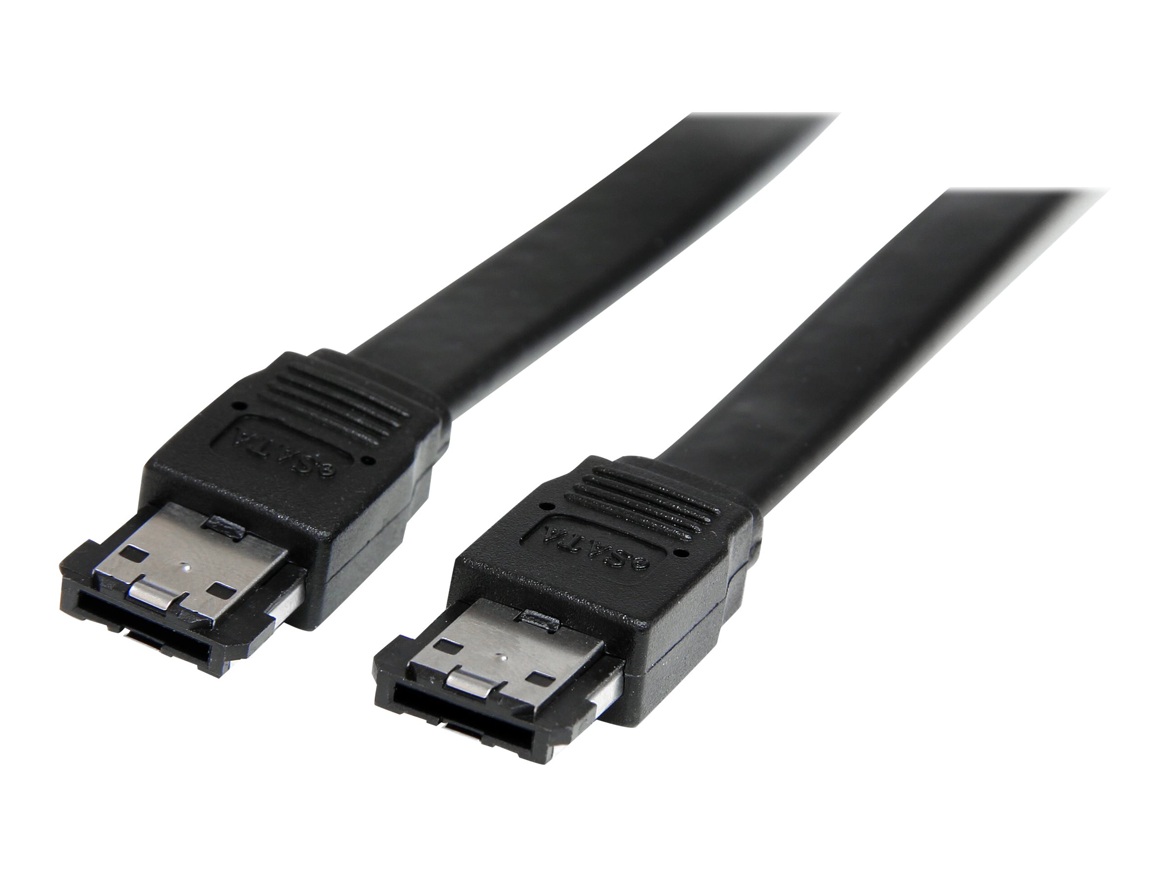 StarTech.com 1,8m geschirmtes eSATA Kabel - St/St - externes SATA Kabel - eSATA Kabel 180cm - eSATA-Kabel - Serial ATA 150 - eSATA (M) zu eSATA (M) - 1.8 m - Schwarz - für P/N: S351BMU33ET, S351BMU33ETG, SATDOCK5U3ER, SDOCKU313E, SDOCKU33EBV, SDOCKU33EF