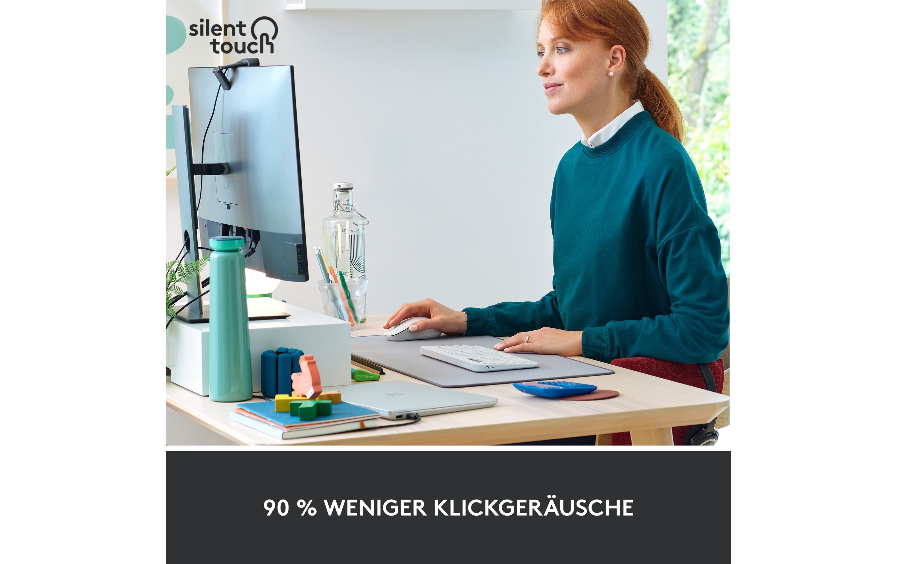 Logitech Signature M650 Large - Maus - Größe L - 2.4 GHz
Bluetooth - Off-White