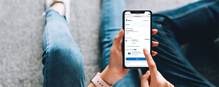 PayPal Ratenzahlung auf dem Handy