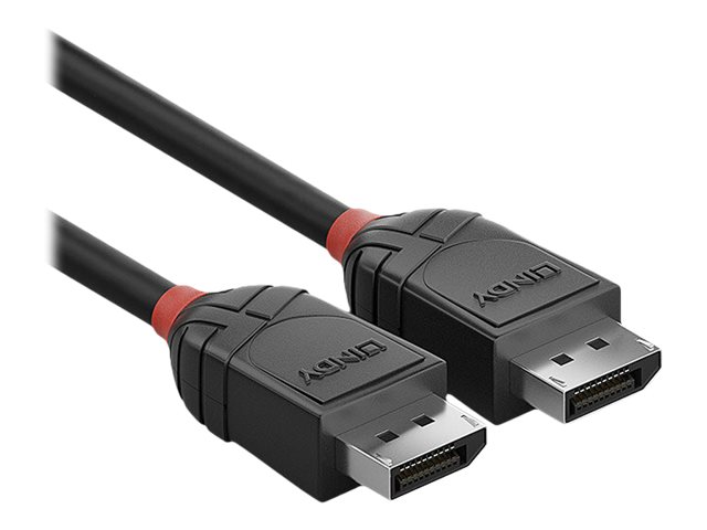 Lindy Black Line - DisplayPort-Kabel - DisplayPort (M) zu DisplayPort (M) - DisplayPort 1.2 - 50 cm - Schwarz