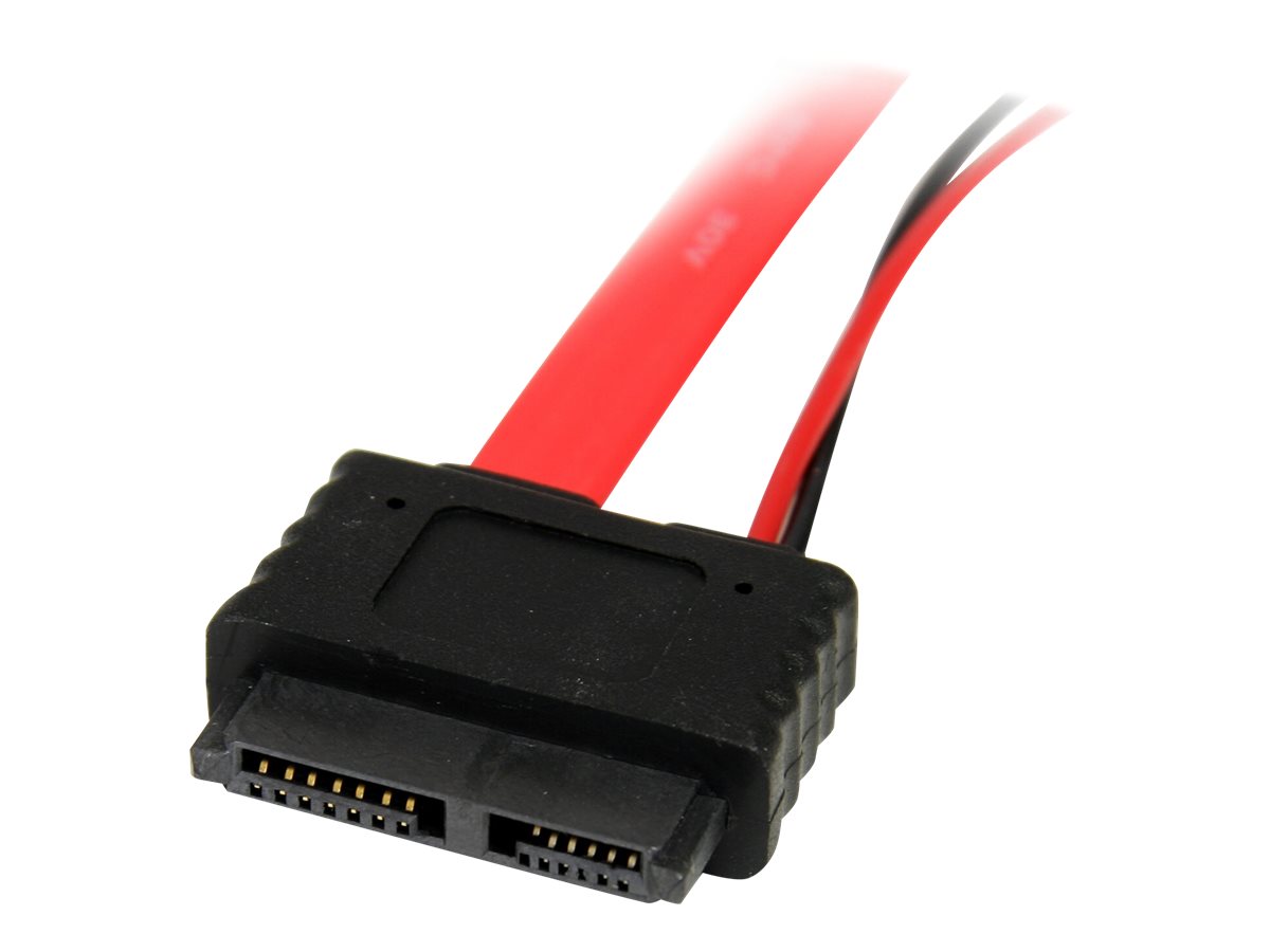 StarTech.com 30 cm Slimline SATA auf SATA mit LP4-Stromkabel / Adapter / Kombikabel - SATA-Kabel - 30 cm