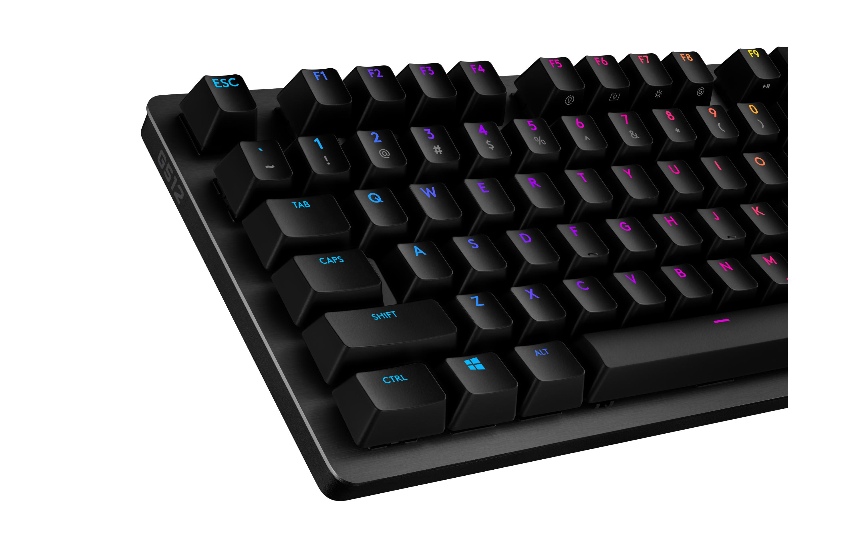 Logitech Gaming-Tastatur G512 GX Brown Carbon