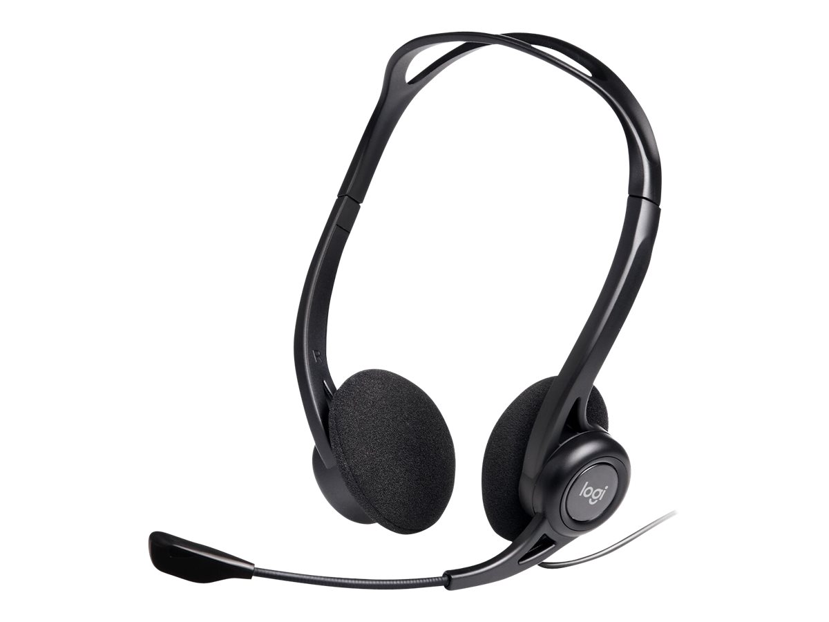 Logitech 960 USB Headset, On-Ear, Schwarz, Kabelgebunden, (981-000100)