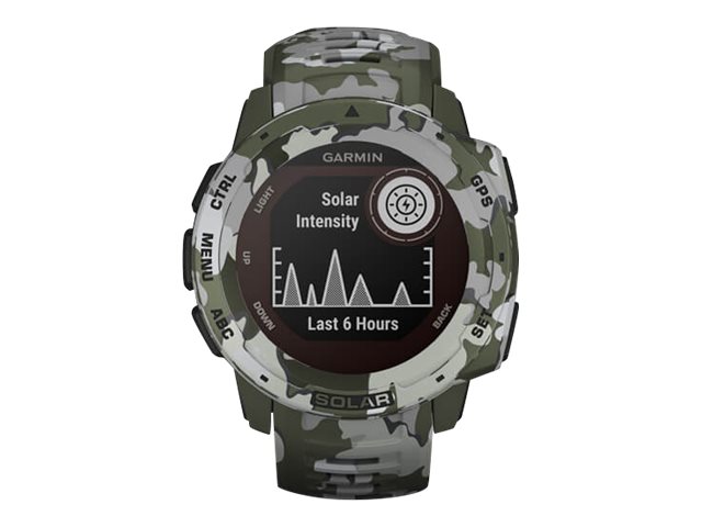 Garmin Instinct Solar Camo Edition - Lichen Camo - Sportuhr mit Band - Lichen Camo