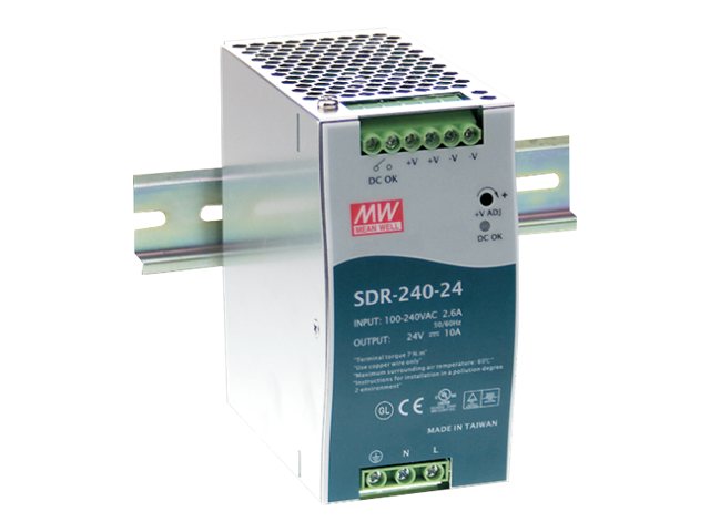 Mean Well SDR-240 series SDR-240-24 - Netzteil - 240 Watt Mean Well SDR-240 series SDR-240-24 - Netzteil - 240 Watt