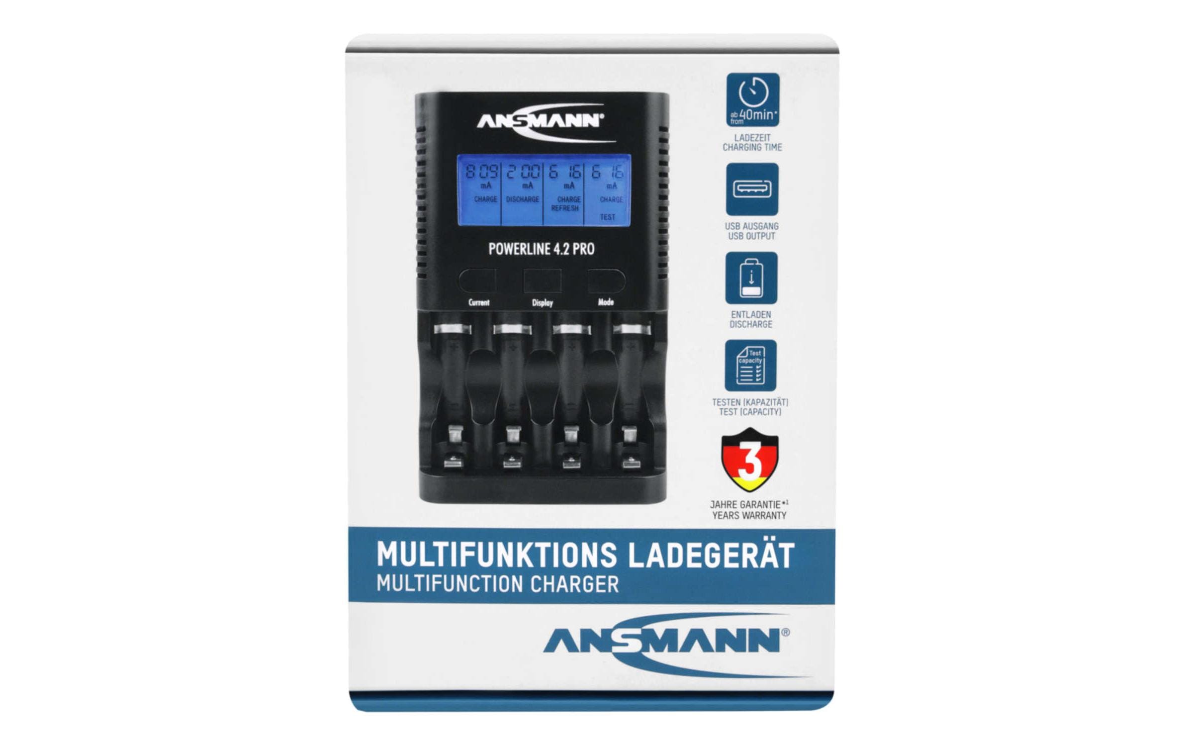 Ansmann Ladegerät Powerline 4.2 Pro