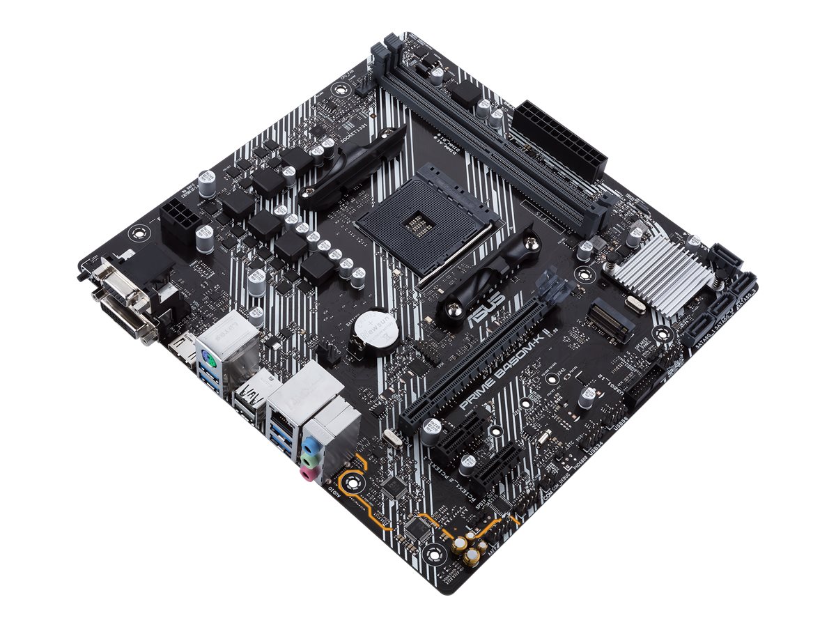 ASUS PRIME B450M-K II - Motherboard - micro ATX - Socket AM4 - AMD B450