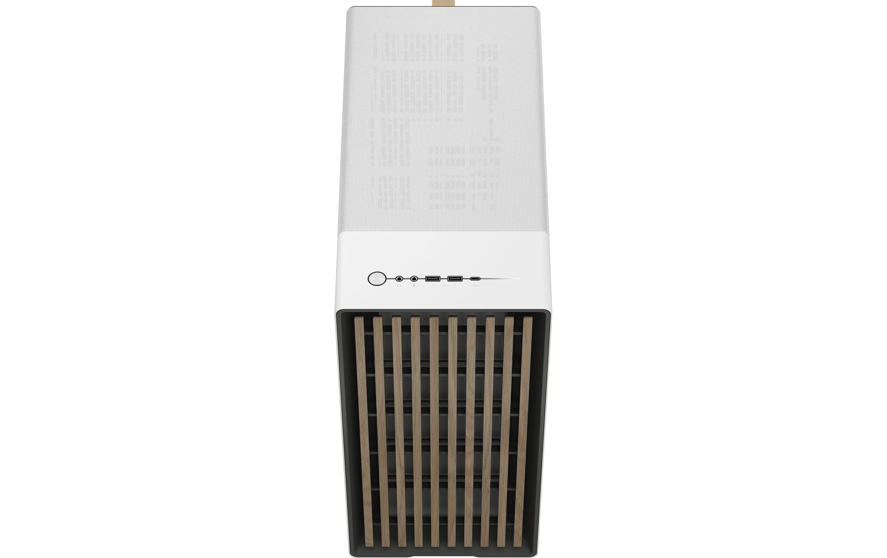 Fractal Design PC-Gehäuse North TG Clear Weiss