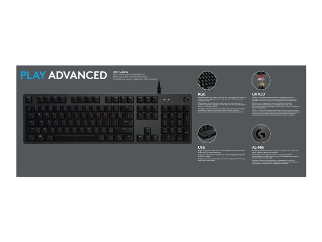 Logitech Gaming G512 - Tastatur - US International - Kohle Eingabegerät