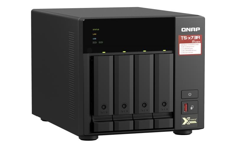 QNAP TS-473A - NAS-Server - 4 Schächte - SATA 6Gb/s - RAM 8 GB - 2.5 Gigabit Ethernet