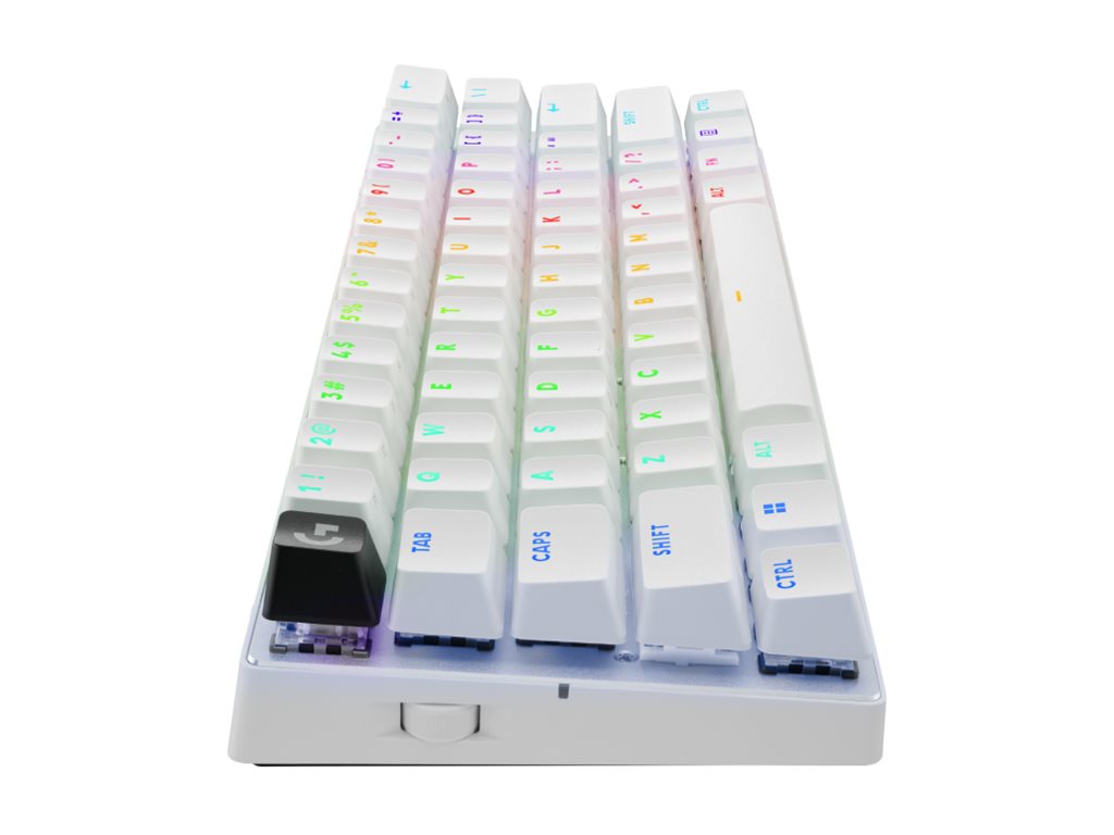 Logitech G PRO X 60 - Tastatur - Gaming - 60% TKL - AZERTY - Französisch - weiß Eingabegerät