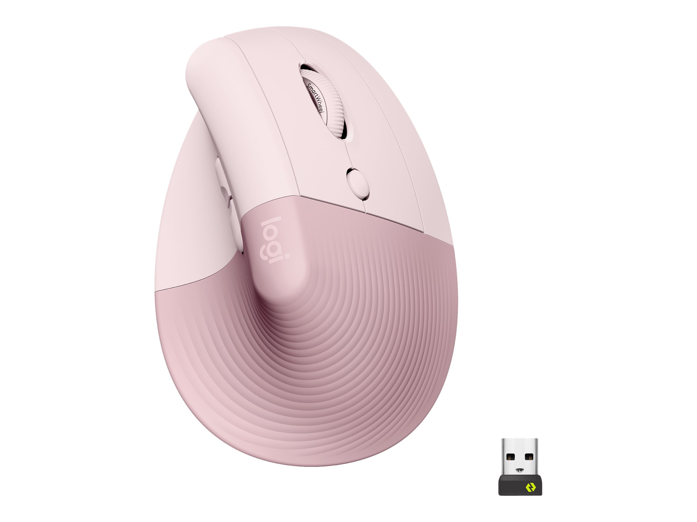 Logitech Lift Vertical Ergonomic Mouse - vertikale Maus - Bluetooth
2.4 GHz - rosé