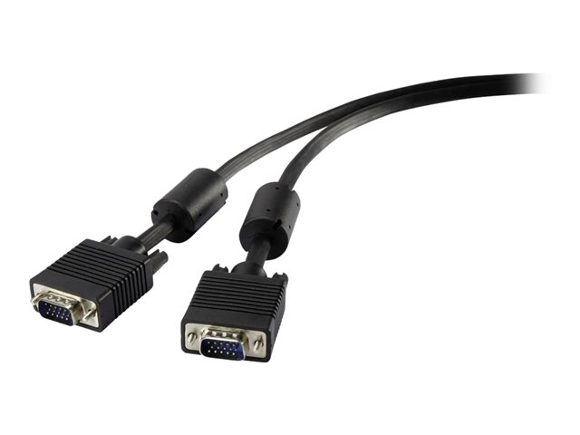 Renkforce RF-4212498 - 1,8 m - VGA (D-Sub) - VGA (D-Sub) - Männlich - Männlich - Schwarz - 1,8 m - Schwarz