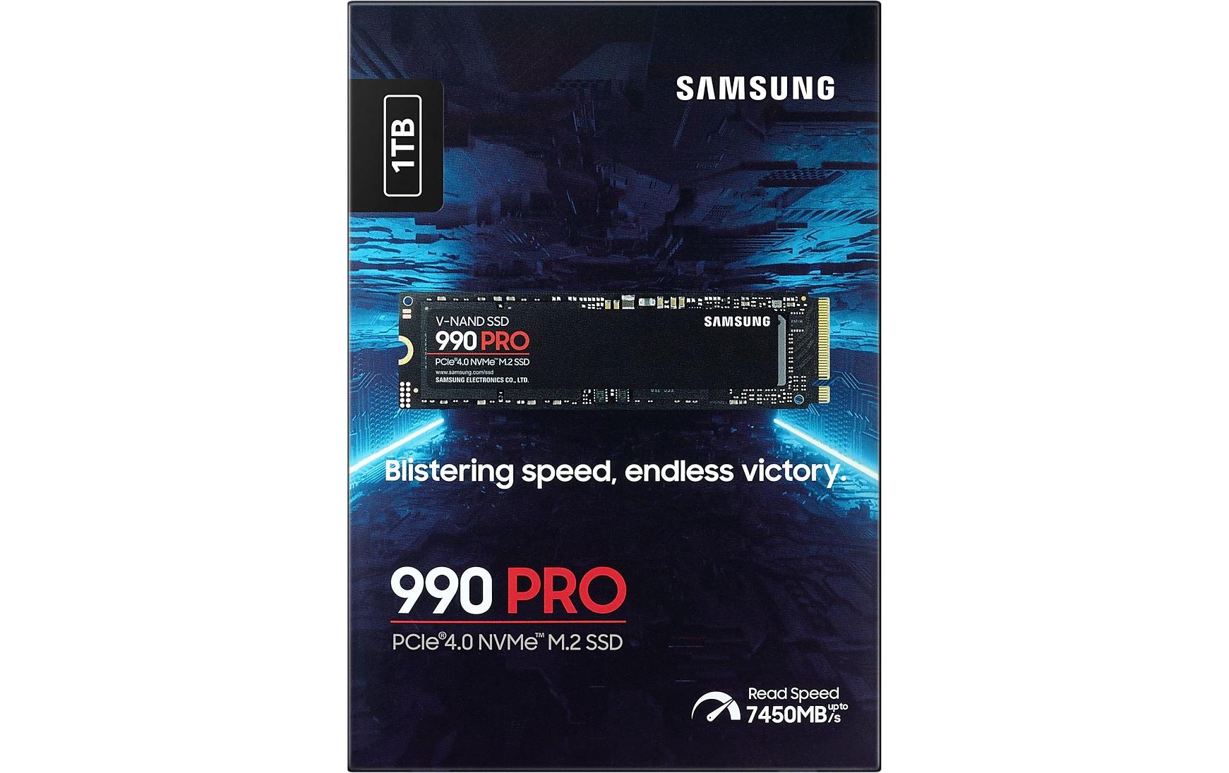 Samsung 990 PRO MZ-V9P1T0BW - SSD - 1 TB - PCIe 4.0 x4 (NVMe)
