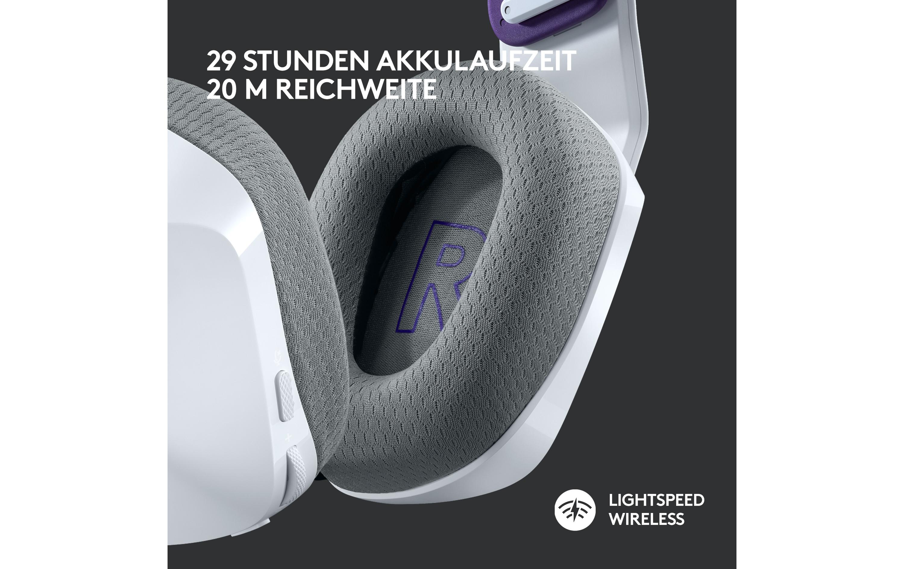 Logitech G G733 LIGHTSPEED Wireless RGB Gaming Headset - Headset - ohrumschließend - 2,4 GHz - kabellos - weiß