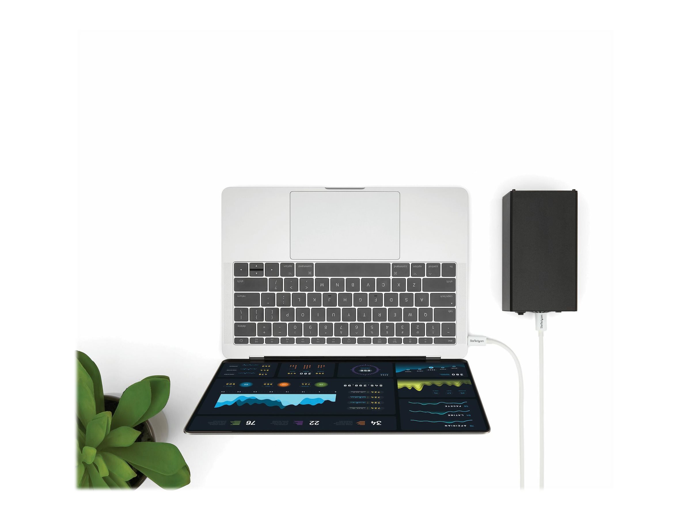 StarTech.com 6.6ft (2m) Thunderbolt 3 Cable
20Gbps
100W PD
4K Video
Thunderbolt-Certified
Compatible w/ TB4/USB 3.2/DisplayPort - Thunderbolt-Kabel - 24 pin USB-C zu 24 pin USB-C - 2 m
