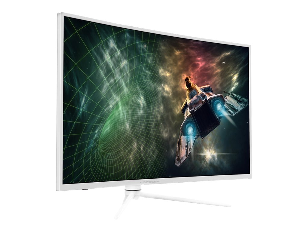 LC Power - LED-Monitor - gebogen - 97.79 cm (38.5") - 2560 x 1440 QHD @ 165 Hz - VA - 350 cd/m² - 3000:1 - DisplayHDR 400 - 1 ms - 2xHDMI, 2xDisplayPort - weiß