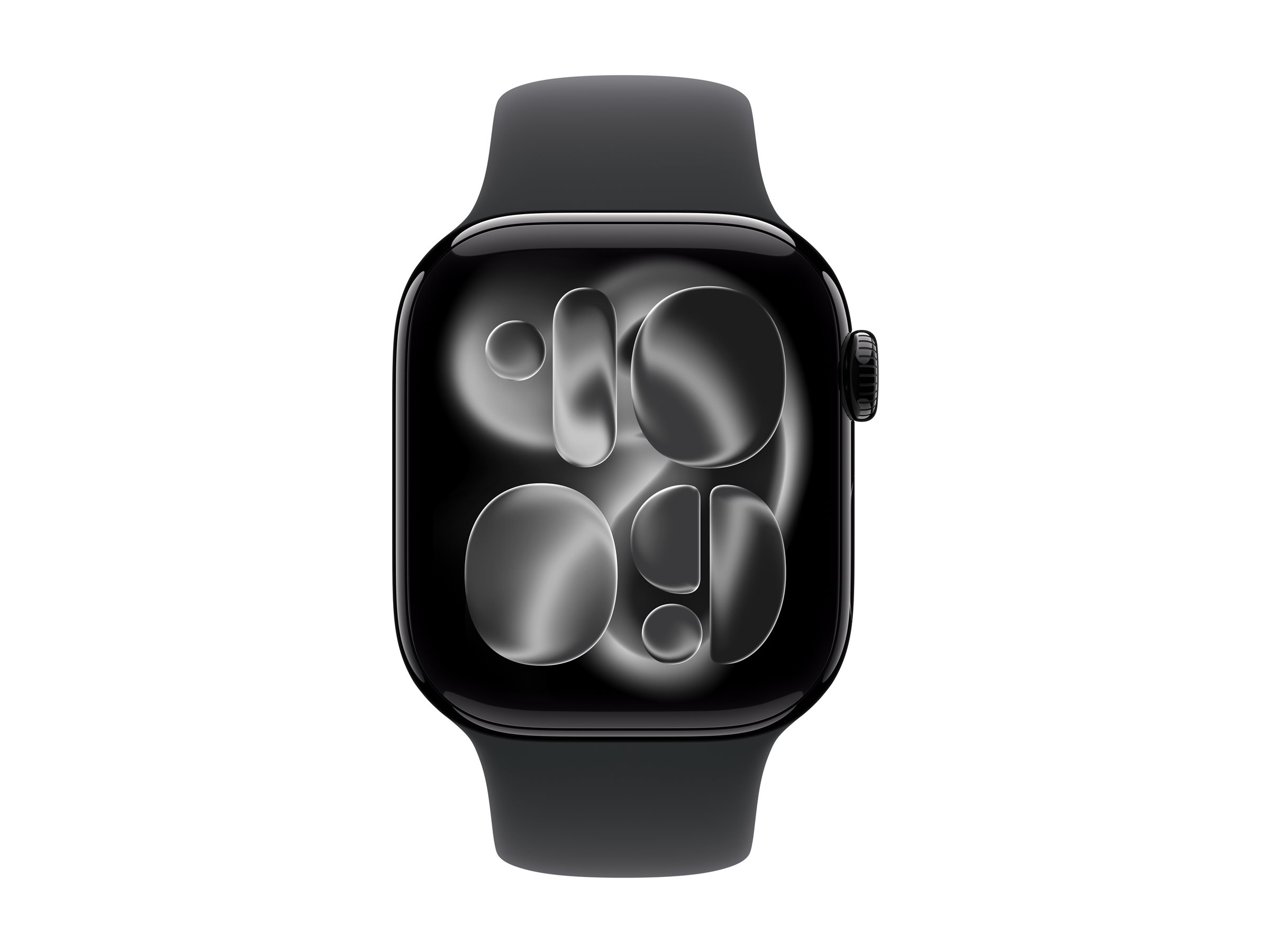 Apple Watch Series 11 GPS 42mm Jet Black Aluminium Case with Black Sport Band - S/M
