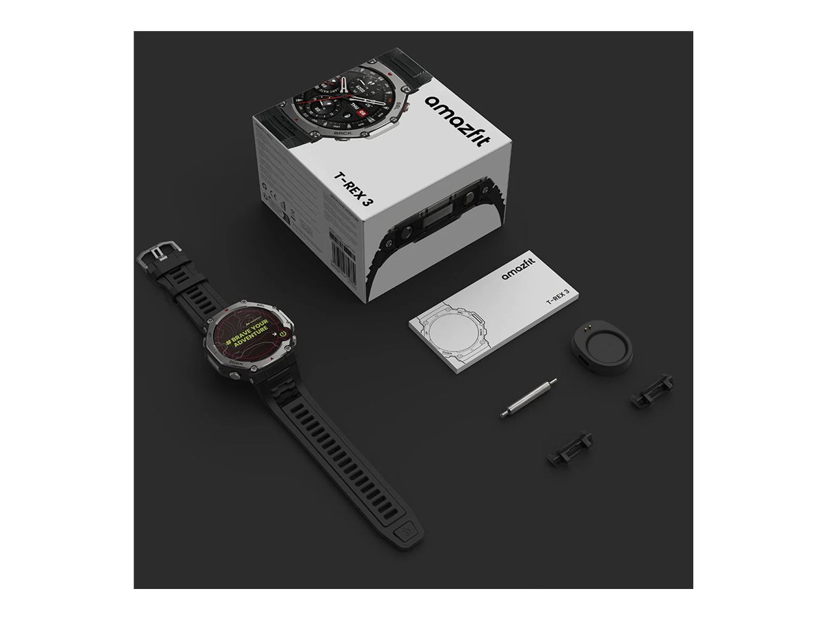 Amazfit T-Rex 3 intelligente Uhr mit Riemen - Onyx