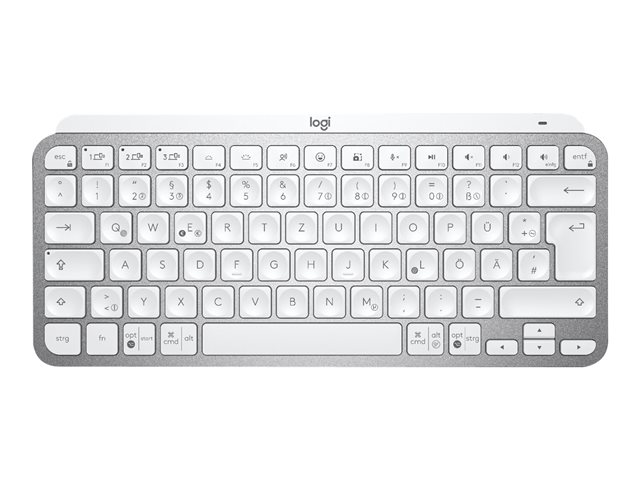Logitech MX Keys Mini - Tastatur - QWERTZ - Deutsch - Pale Gray Eingabegerät