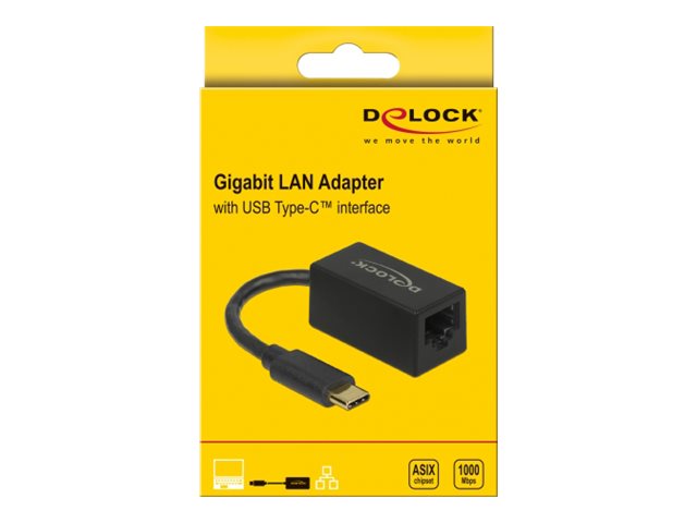 Delock - Netzwerkadapter - USB-C 3.2 Gen 1 - Gigabit Ethernet x 1