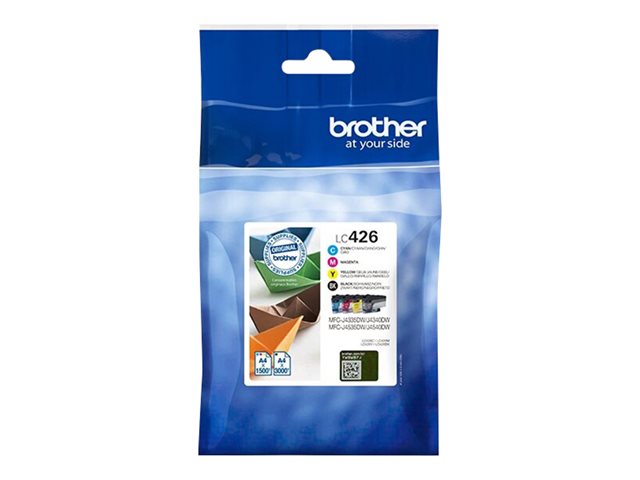 Brother LC426 - 4er-Pack - Schwarz
Gelb
Cyan
Magenta - original - Tintenpatrone