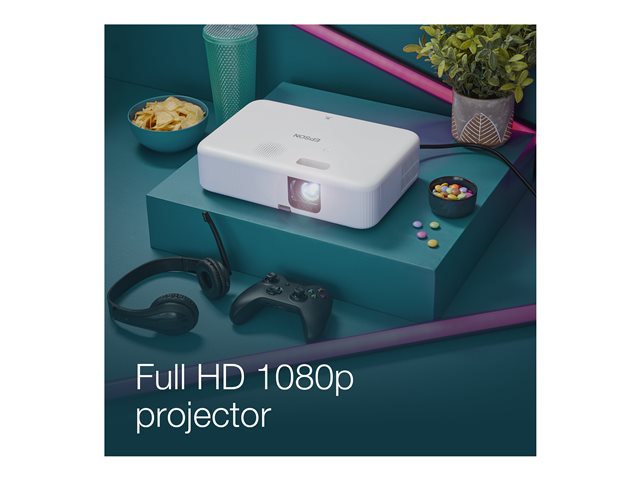 Epson CO-FH02 - 3-LCD-Projektor - tragbar - Schwarz / Weiß