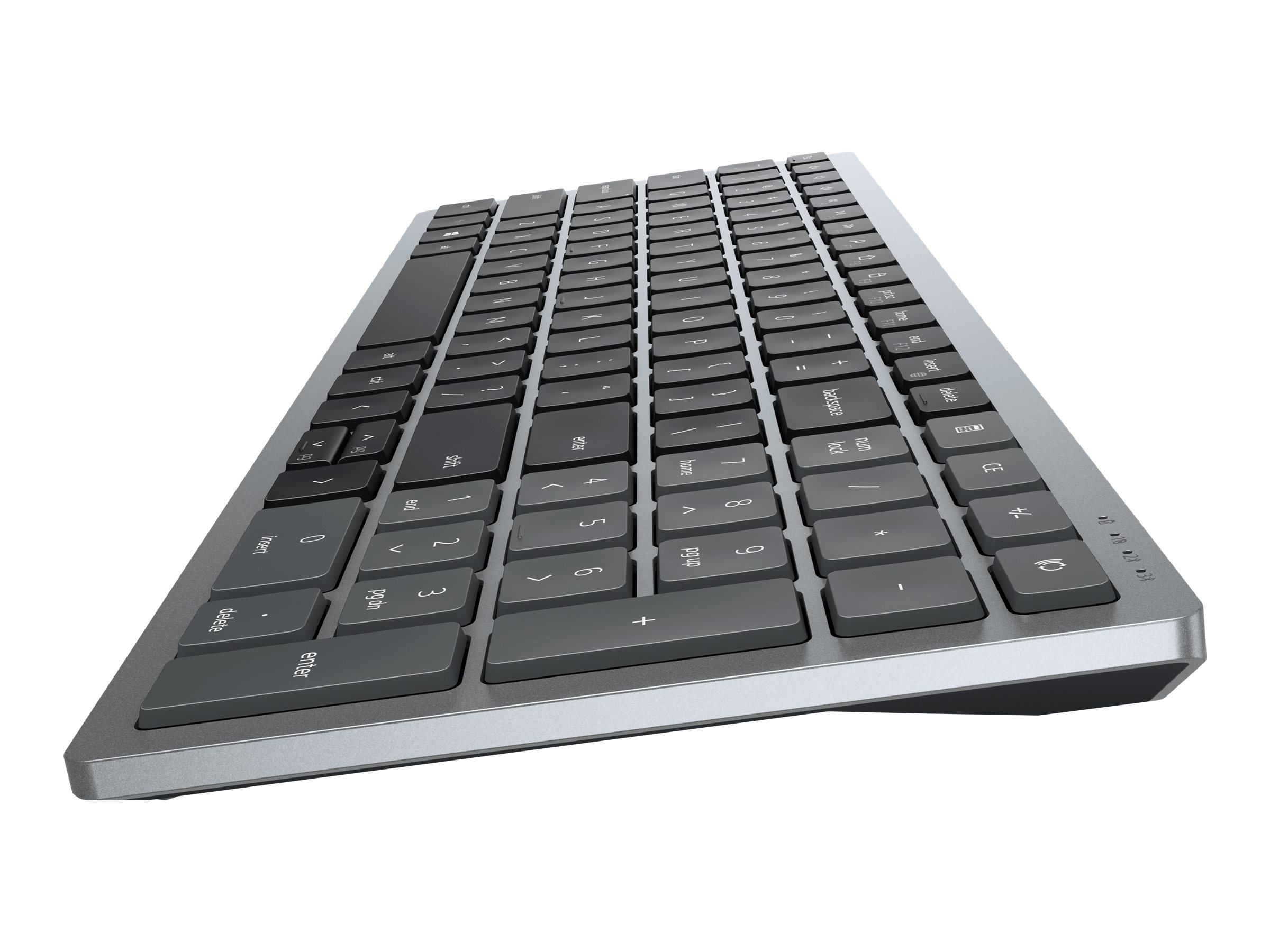 Dell KB740 - Tastatur - kompakt
mehrere Geräte - QWERTZ - Deutsch - Titan Gray Eingabegerät