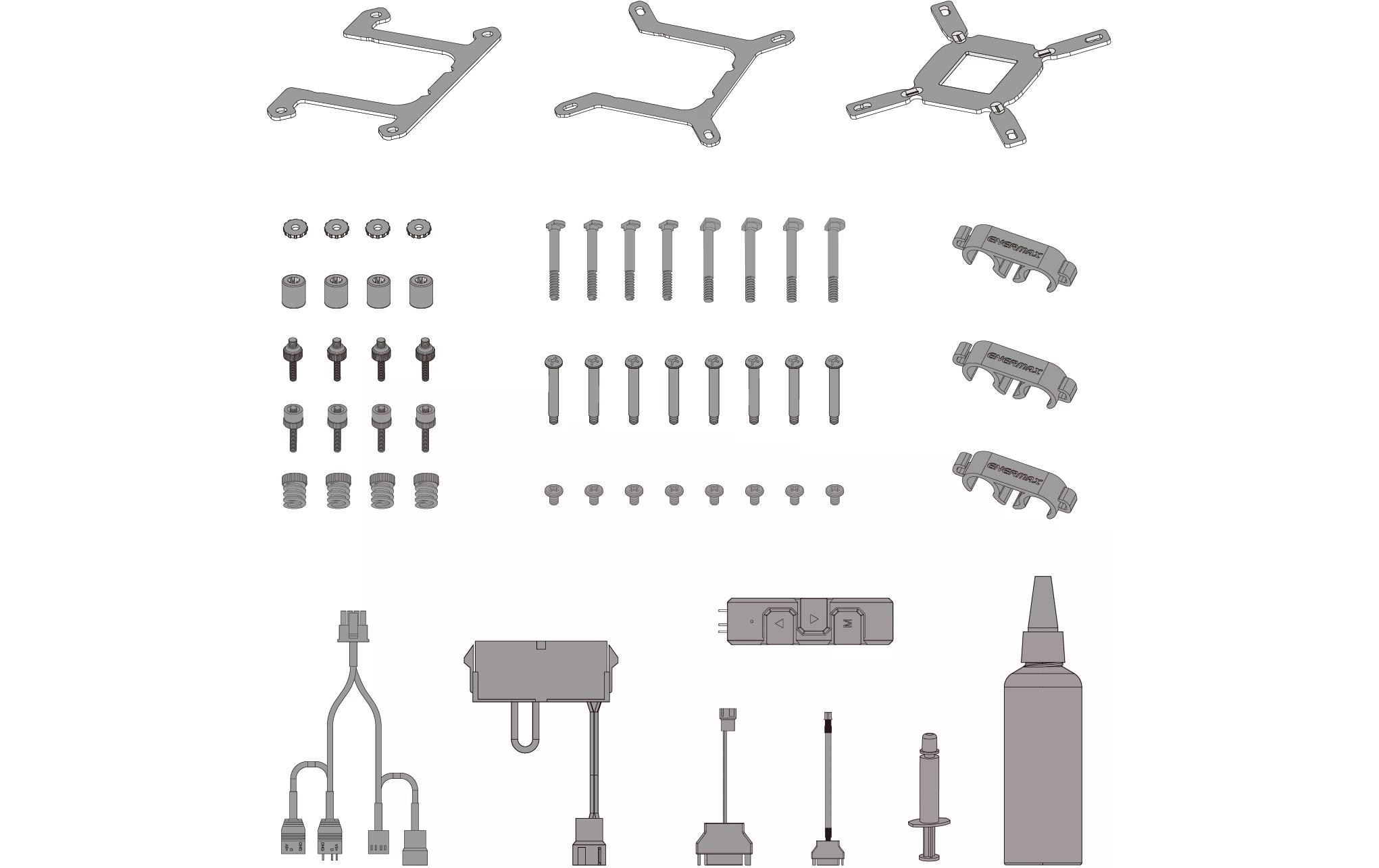 Enermax LIQMAXFLO ELC-LMF240T-ARGB - Prozessor-Flüssigkeitskühlsystem - 38 mm dicker Kühler