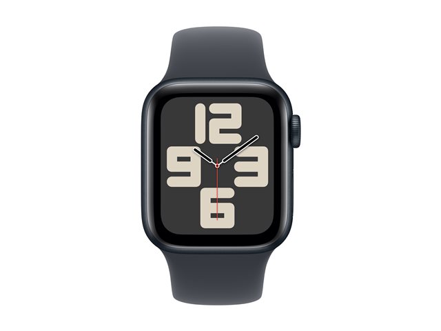 Apple Watch SE GPS 40mm Midnight Aluminium Case mit Midnight Sport Band - S/M (MXE73QF/A)