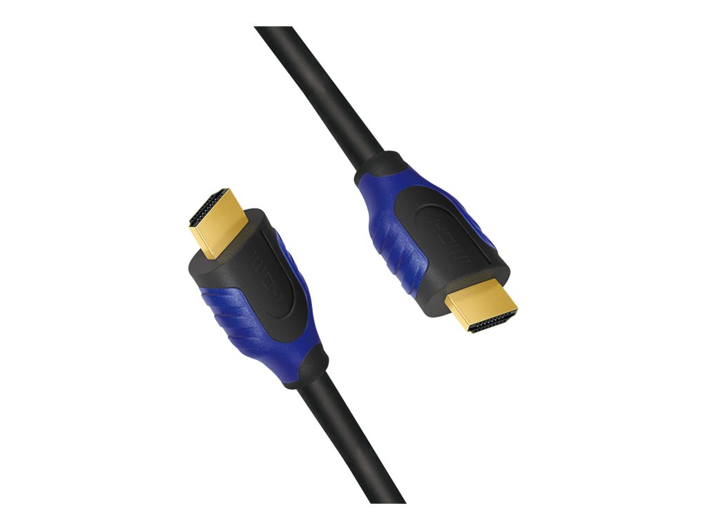 LogiLink High Speed with Ethernet - HDMI-Kabel mit Ethernet - HDMI männlich zu HDMI männlich - 7.5 m - Schwarz - 4K Unterstützung