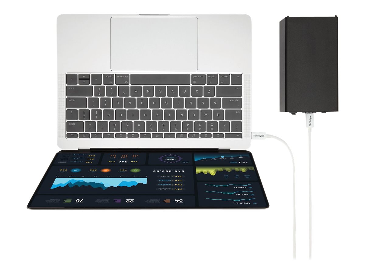 StarTech.com 6.6ft (2m) Thunderbolt 3 Cable
20Gbps
100W PD
4K Video
Thunderbolt-Certified
Compatible w/ TB4/USB 3.2/DisplayPort - Thunderbolt-Kabel - 24 pin USB-C zu 24 pin USB-C - 2 m