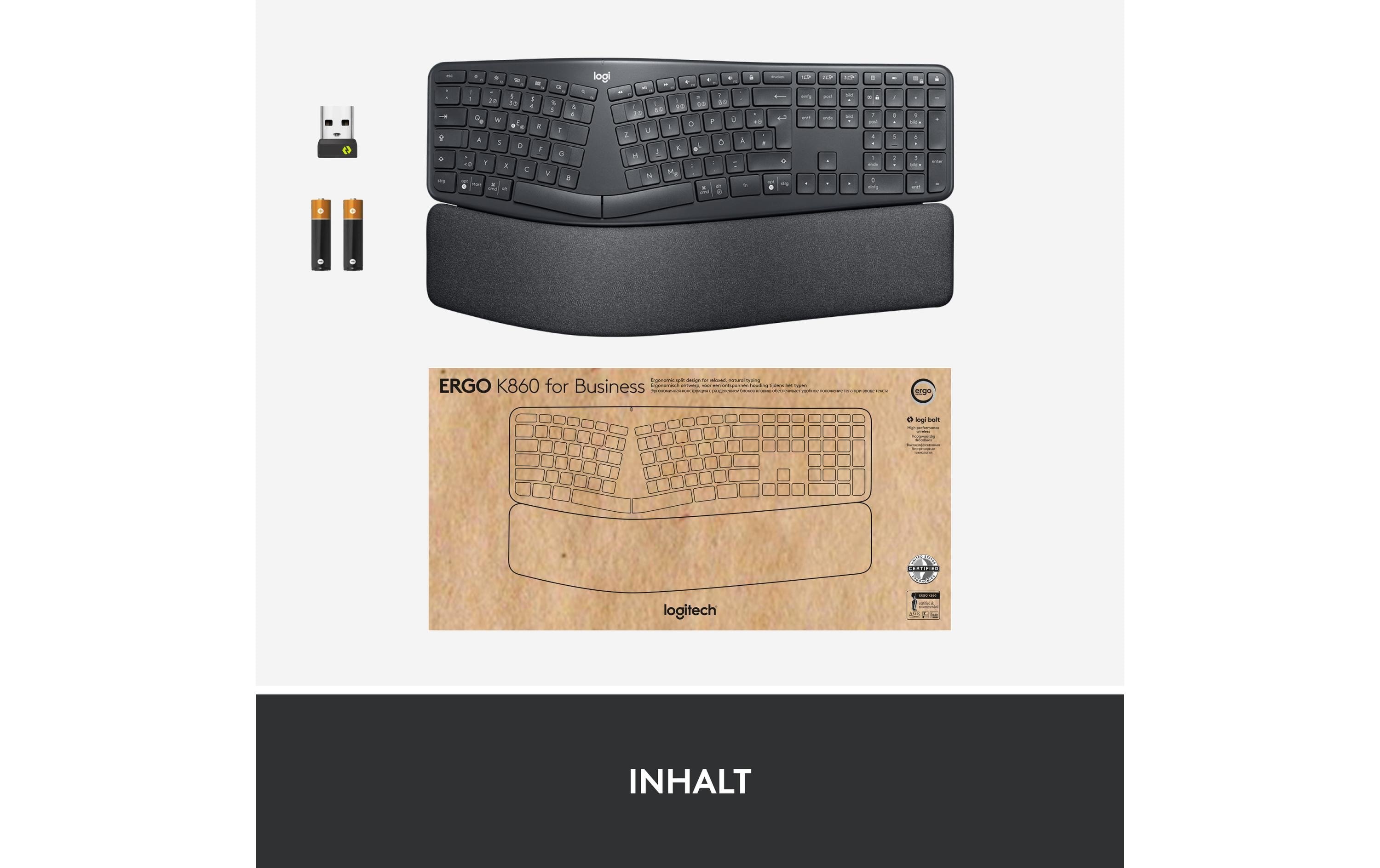 Logitech Tastatur K860 for Business
