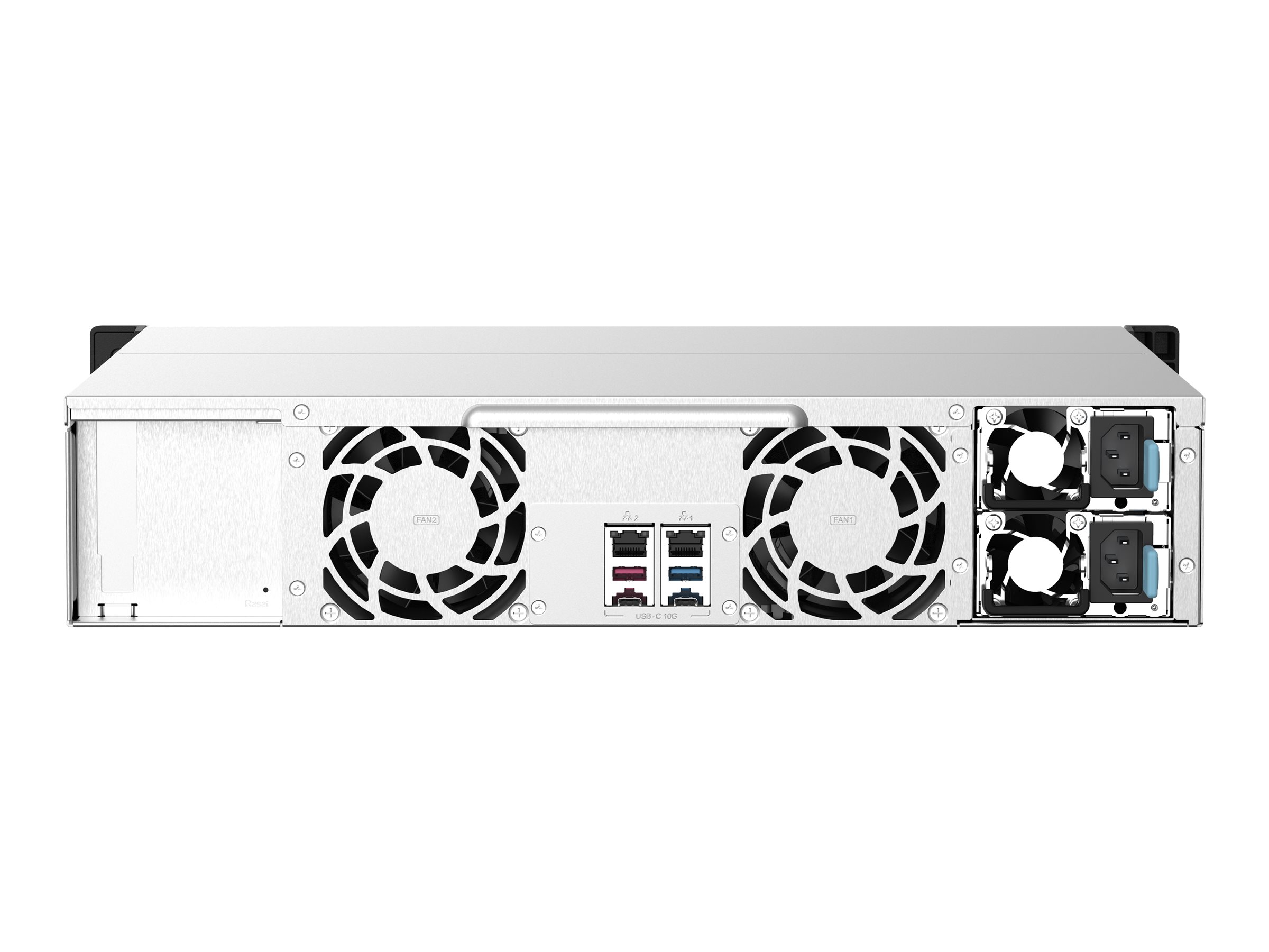 QNAP TS-1273AU-RP - NAS-Server - 12 Schächte - Rack - einbaufähig - SATA 6Gb/s - RAID RAID 0, 1, 5, 6, 10, JBOD, 5 Hot Spare, 6 Hot Spare, 10-Hot-Spare - RAM 8 GB - Gigabit Ethernet / 2.5 Gigabit Ethernet - iSCSI Support - 2U