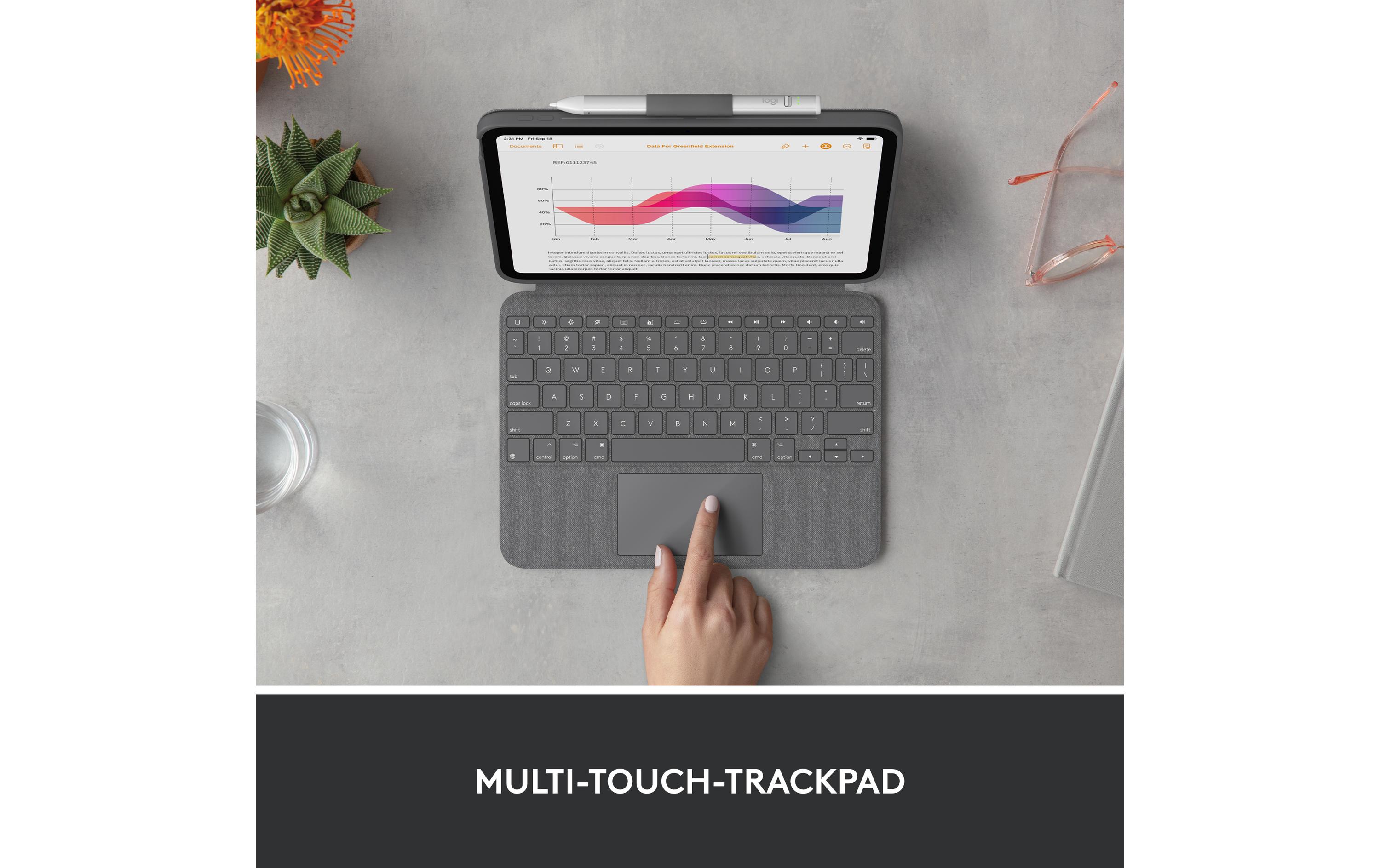 Logitech Tablet Tastatur Cover Combo Touch iPad 10.9" (10. Gen.)