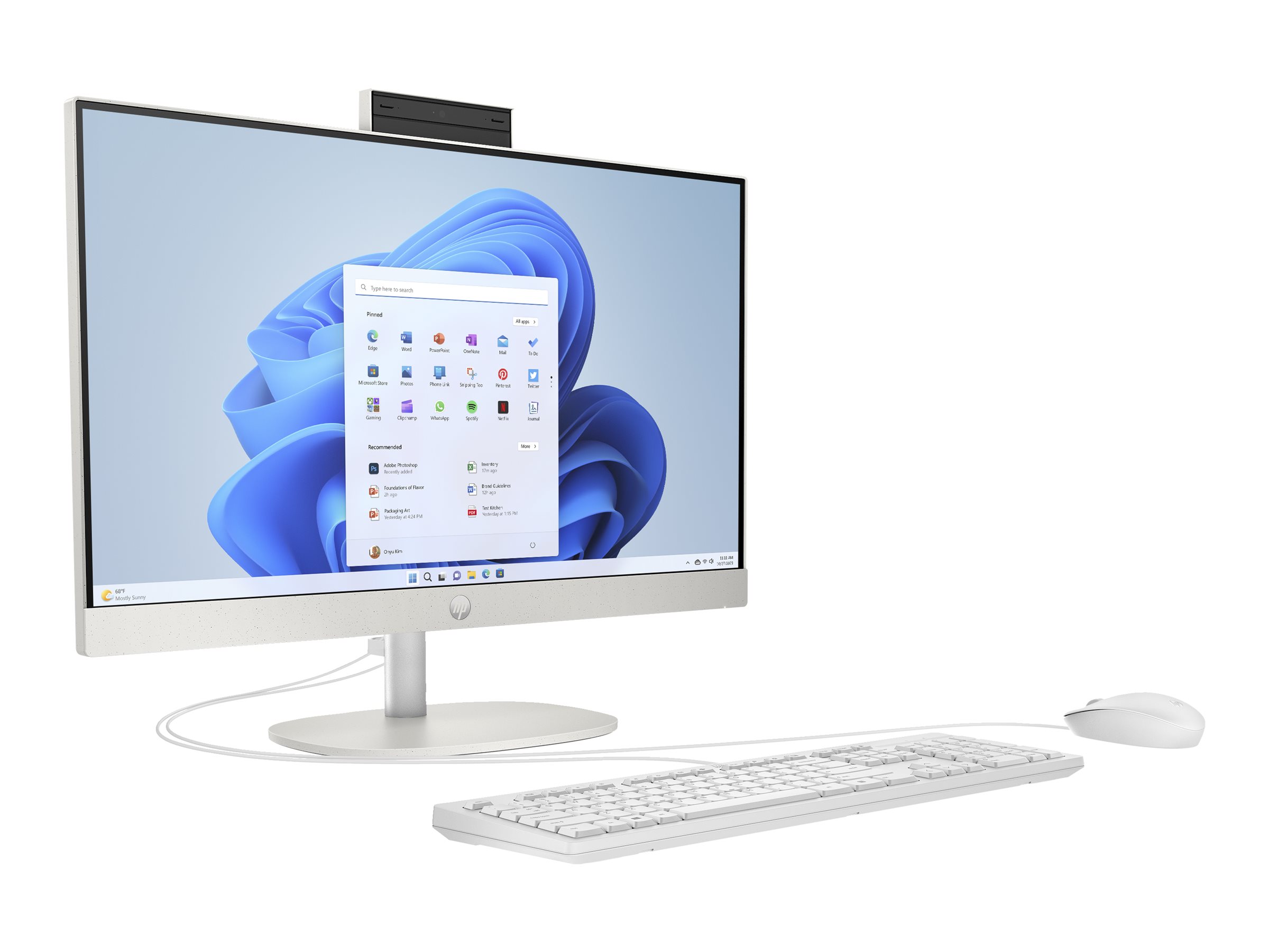 HP 27-cr0009ng - All-in-One (Komplettlösung) - Core i5 1335U 1.3 GHz - 16 GB - SSD 512 GB - LED 68.6 cm (27") - Deutsch