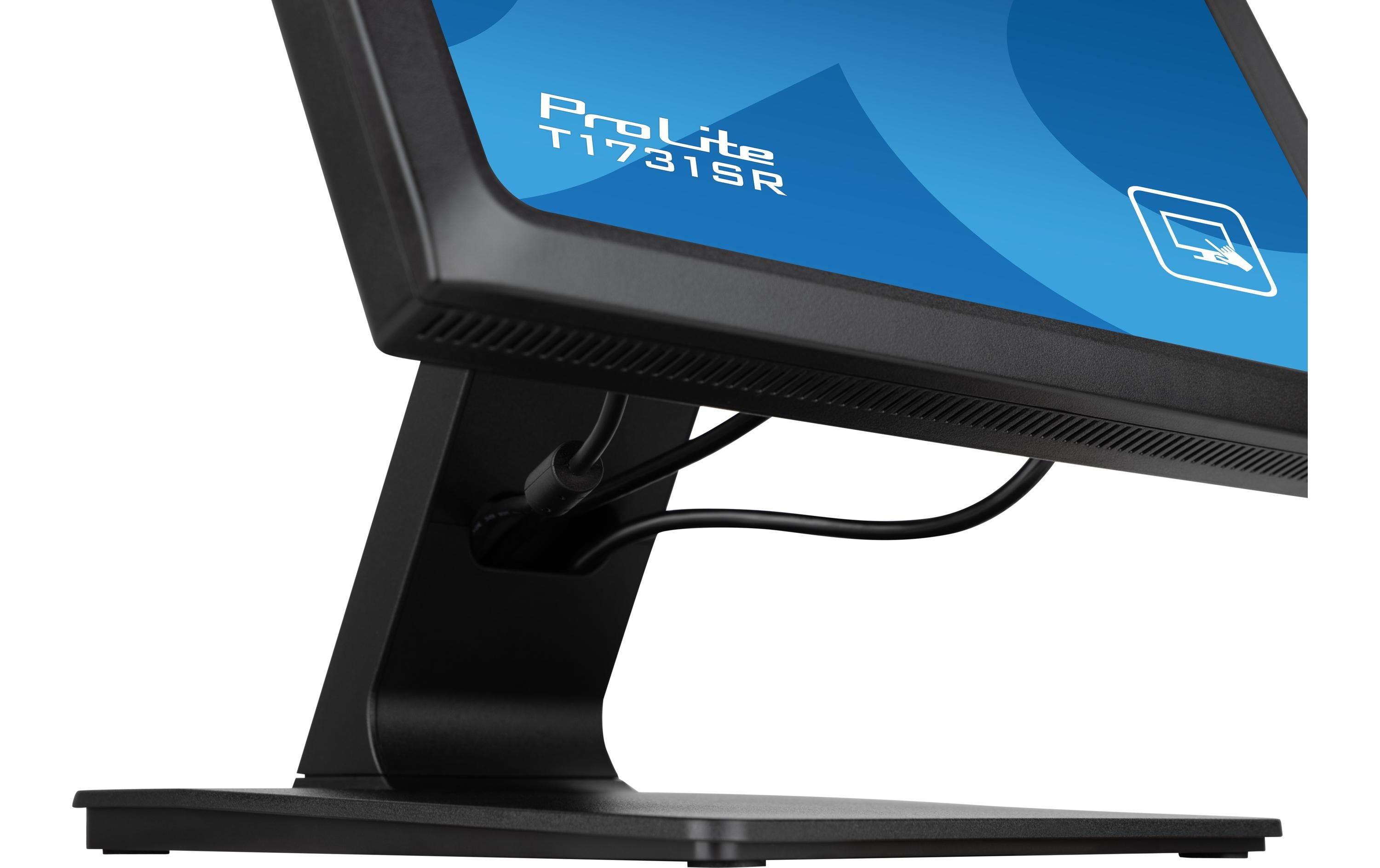 iiyama ProLite T1731SR-B1S - LED-Monitor - 43.2 cm (17") - Touchscreen - 1280 x 1024 - TN - 250 cd/m² - 1000:1 - 5 ms - HDMI, VGA, DisplayPort - Lautsprecher - Schwarz, Matte