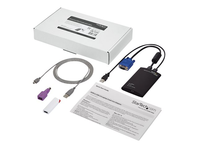 StarTech.com Tragbarer KVM Konsolen auf USB 2.0 Laptop Adapter - KVM-Switch - 1 Anschlüsse
