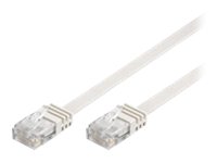 wentronic - Netzwerkkabel - RJ-45 (M) zu RJ-45 (M) - 1 m - ungeschirmt - CAT 5e - weiß