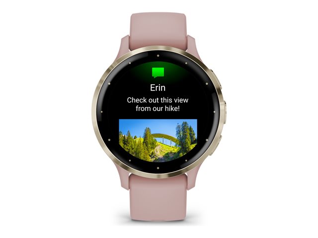 Garmin Venu 3S - Rosa - intelligente Uhr mit Band - 8 GB