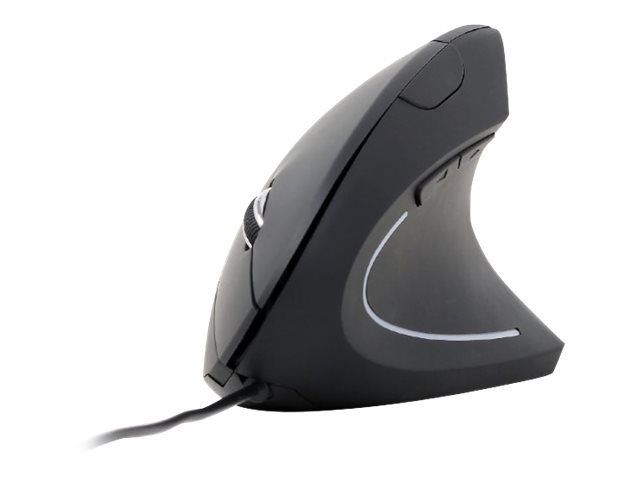 Gembird MUS-ERGO-01 - vertikale Maus - USB - Schwarz