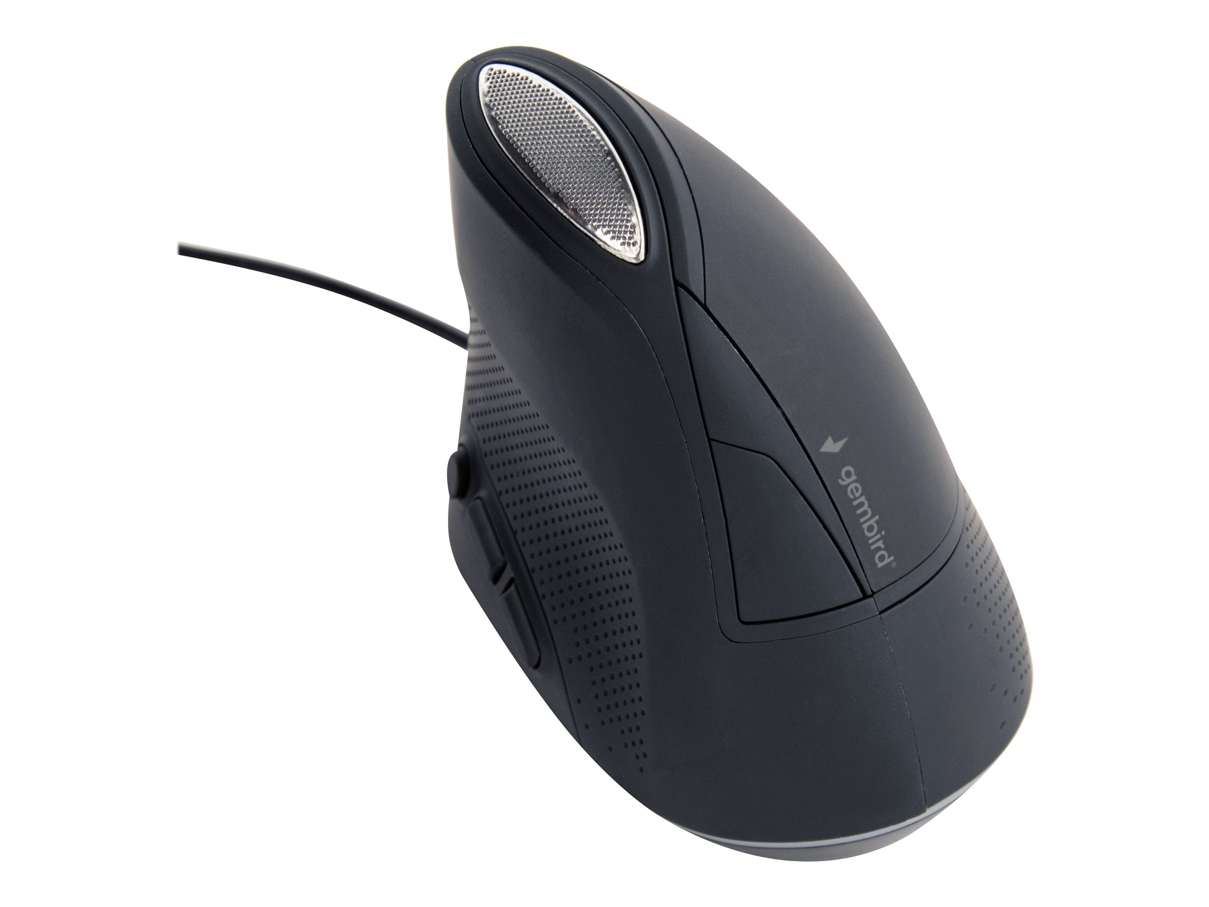 Gembird - vertikale Maus - USB - Space-grau