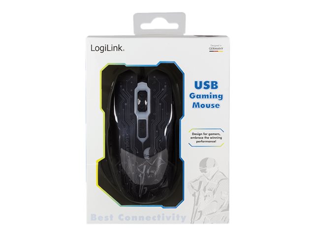 LogiLink Gaming - Maus - USB - Schwarz