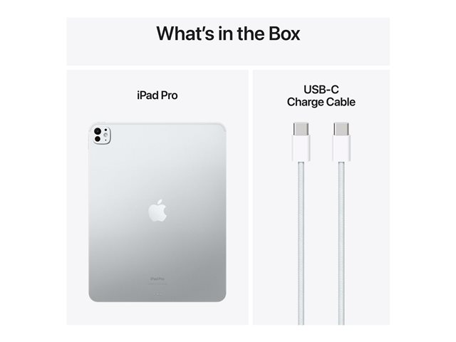 Apple 13-inch iPad Pro Wi-Fi + Cellular - Tablet - 512 GB - 33 cm (13") Tandem OLED (2752 x 2064) - 3G, 4G, 5G - Silber