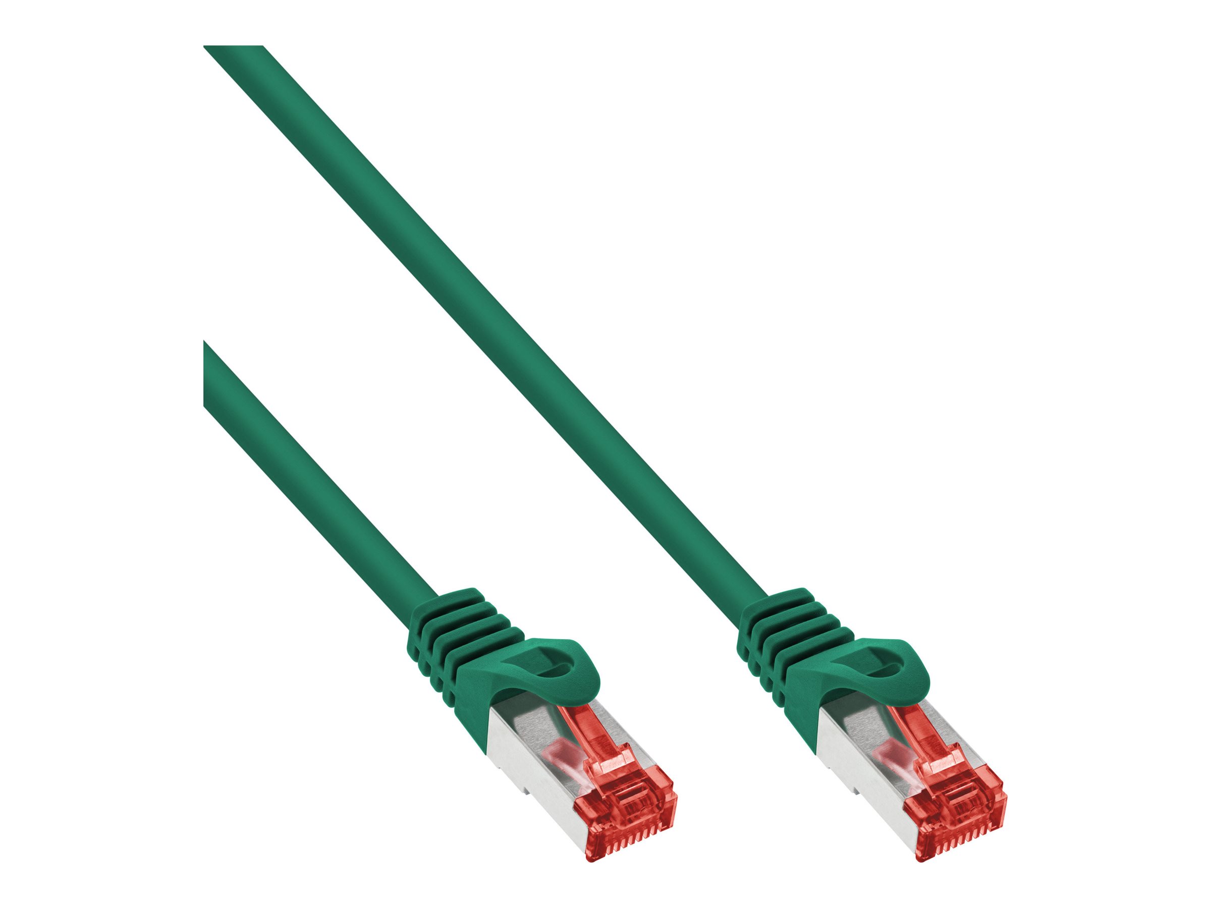 InLine - Patch-Kabel - RJ-45 (M) zu RJ-45 (M) - 50 cm - SFTP, PiMF - CAT 6 - geschirmt, halogenfrei, geformt - grün